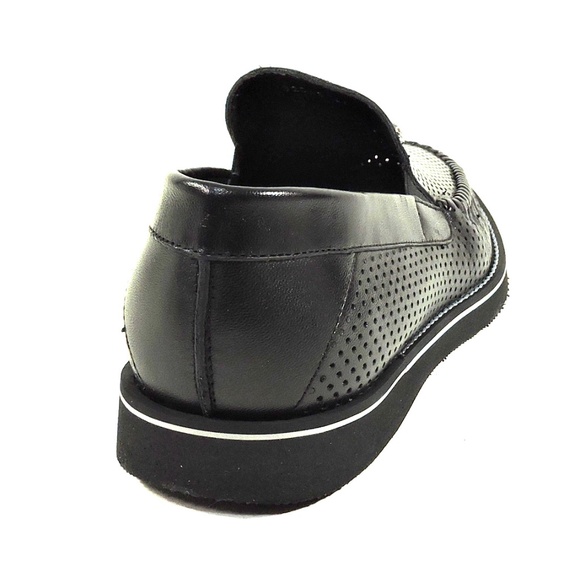 CASADEI 🇮🇹 MEN'S BLACK SOFT LEATHER COMFORT SUMMER LOAFERS - Picture 5 of 8